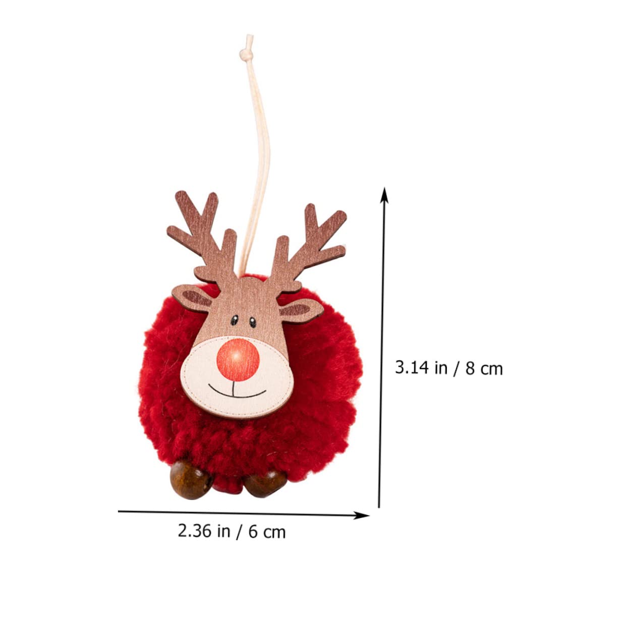 Zerodeko 4 Set Ciondolo Albero Di Natale Addobbi Natalizi Ghirlanda Pendenti Natalizi Ciondolo Natalizio Decorazioni Natalizie in Feltro Di Legno Decorazione Della Finestra 4 Pezzi*4