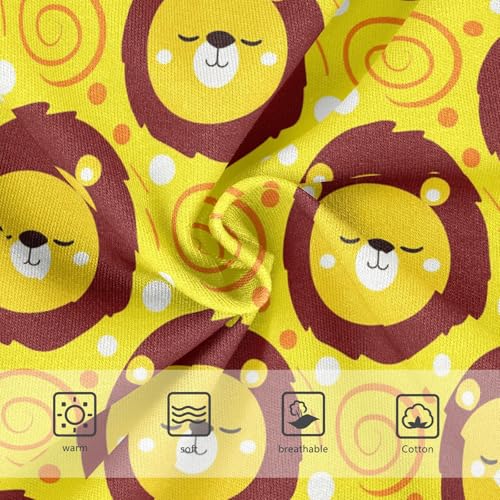 Cute Lion Yellow Toddler Girls's Underwear 2T 23031753