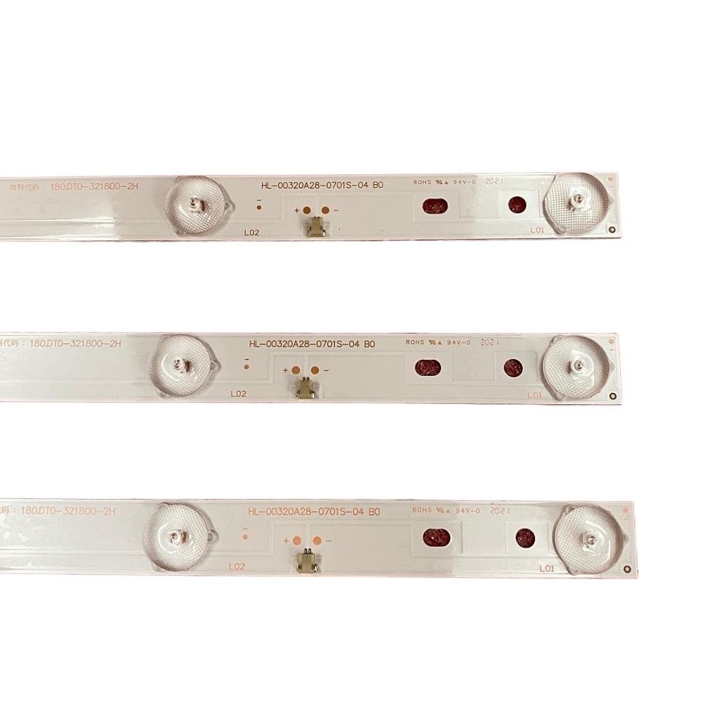 LOCLPCKGYA LED Backlight Bar Fit For DGQ32DLHR BBK 32LEM-1009 32LEM-1005/T2C 32LEM-1042/TS2C 180.DT0-32D900-0H HL-00320A28-0701S-04 B0 A2 A3 D3(15pcs For 5 TV)