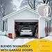 Garage Door Seal Top and Sides - 40 FT TPE Weather Stripping Garage Door Seal Replacement Weatherproofing Universal Sealing, White