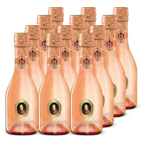 Fürst von Metternich Rosé Sekt Trocken Hochwertiger Rosé Piccolo aus hellgekelterten Spätburgunder-Weinen Cover