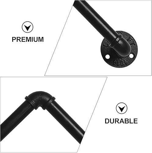 Miniatura 4 de Hemoton Gancho decorativo de pared para vino montado en la pared, soporte de hierro, soporte para botella de vino, soporte de almacenamiento de vino