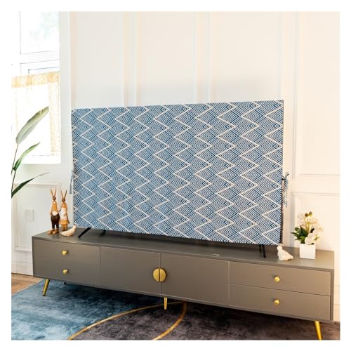 Housse protection TV poussière serviette murale verticale salon 65 pouces - 2