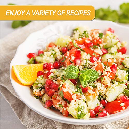 Baron’s Plain Traditional Original Couscous Pasta | 100% Natural Noodles For Salads, Soups, Stews & Side Dishes | Cooks In 6 Minutes! | Kosher | 2 Pack 26.45Oz Jars #TOP3