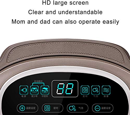 Masajeador para pies y bañera, con rodillos motorizados, masaje shiatsu, ducha, calor, luz roja, control de temperatura, temporizador, pantalla LED y tubo de drenaje para alivio del estrés en los pies miniatura 3