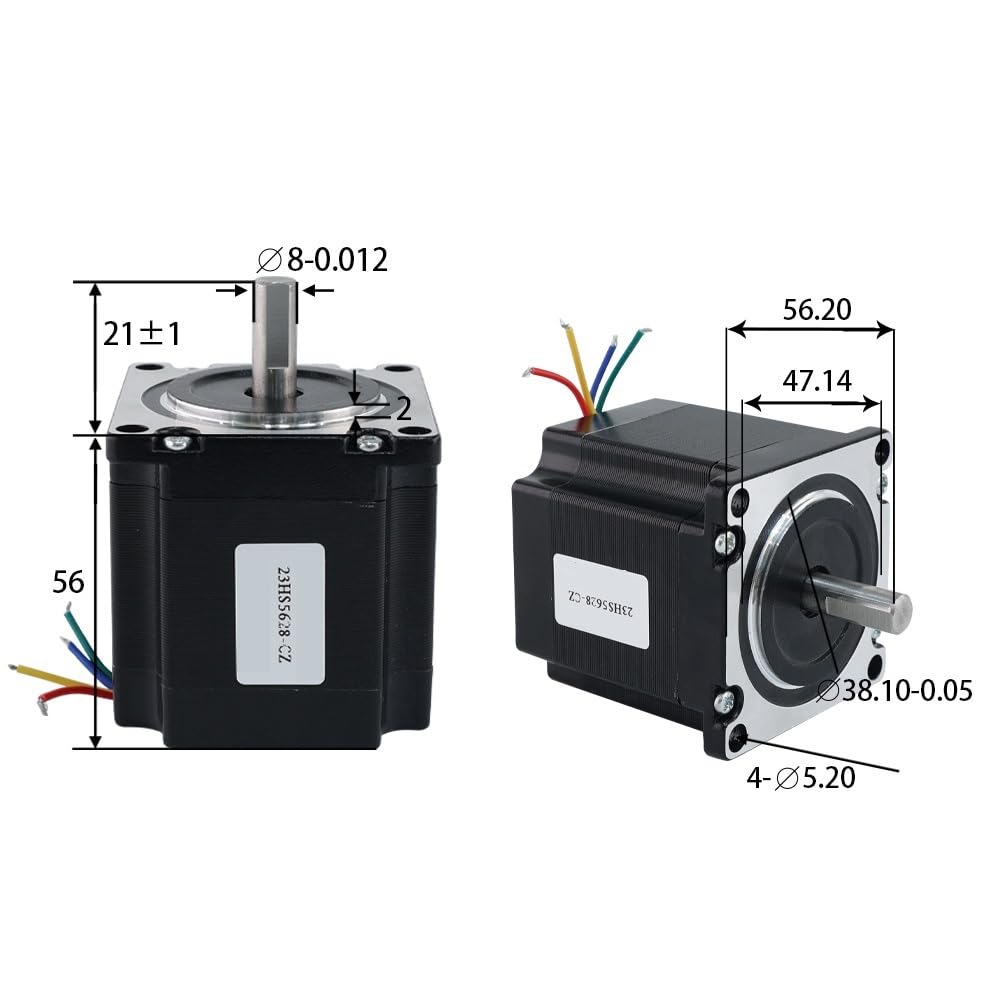 1,8 Grad 42HS5628-CZ 4 Anschlüsse Nema 17 Schrittmotor 2 Phase 42HS5628-CZ 1,7 A Drehmoment 0,7 Nm for 3D-Drucker 12 V