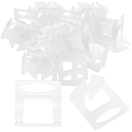 WONGWAI 800 Pcs Tile Leveling System Clips, 1/16 Inch(1.5mm) Tile Leveler Spacers for Professional Ceramic Tile and Stone Installation