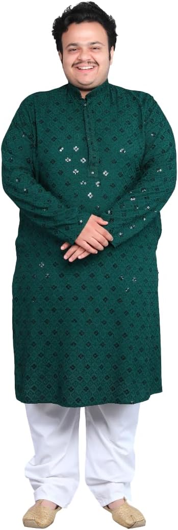 Men’s Plus Size Chikankari...