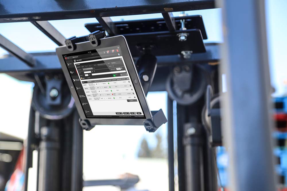 Arkon 7" Robusto plástico Bloqueo de la Carretilla elevadora de la Tableta del Soporte de la Venta al por Menor Negro