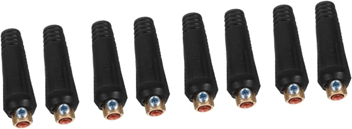 4sets Welding Cable Panel Connector Quick Fitting for Electric Welding Machines Fitting with Sleeves User-friendly Design Secure Connection for Mma