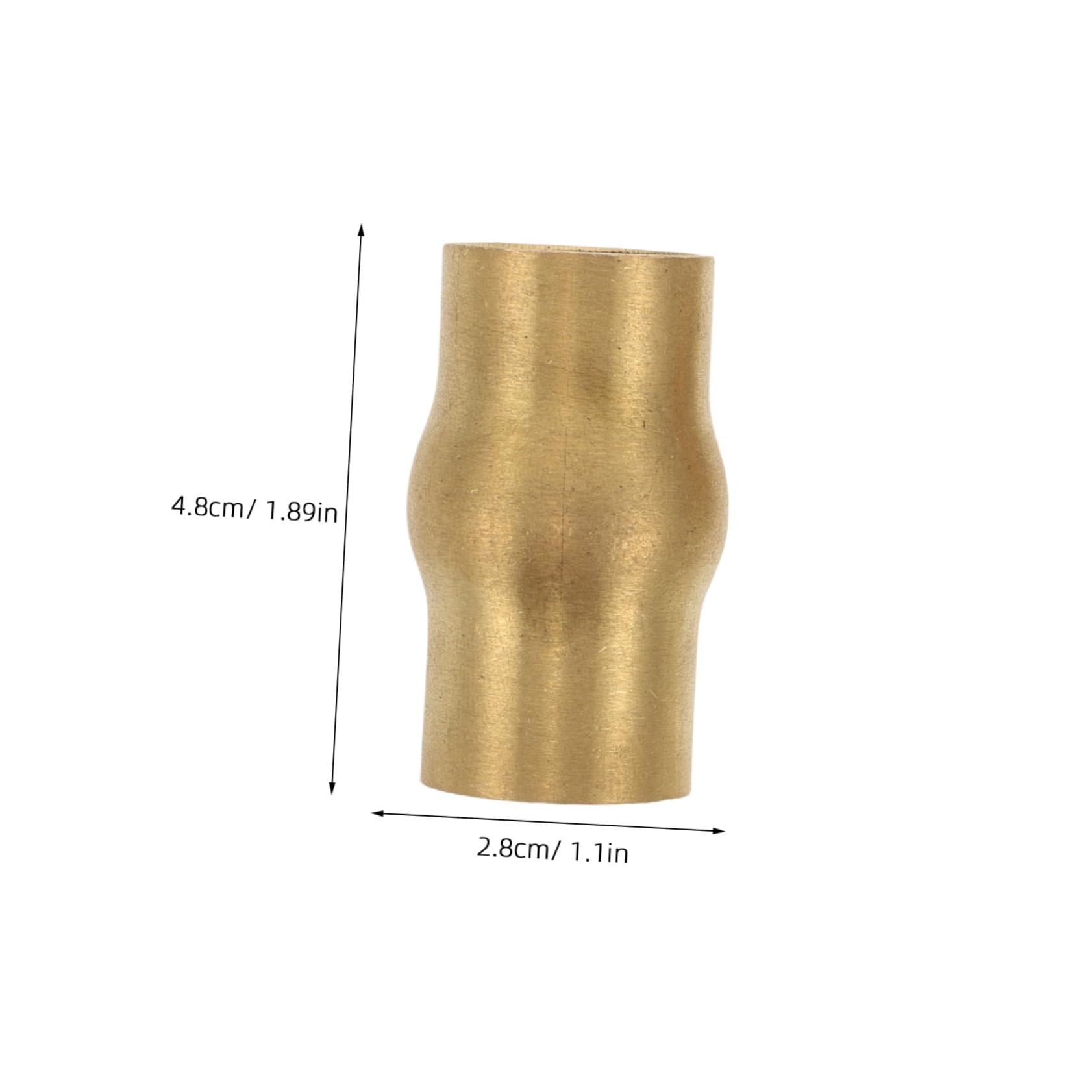 Cabilock Elderly Crutches Accessory Kit Brass Ferrule Walking Stick Hardware Set for Seniors Anti-Slip Joint for DIY Projects