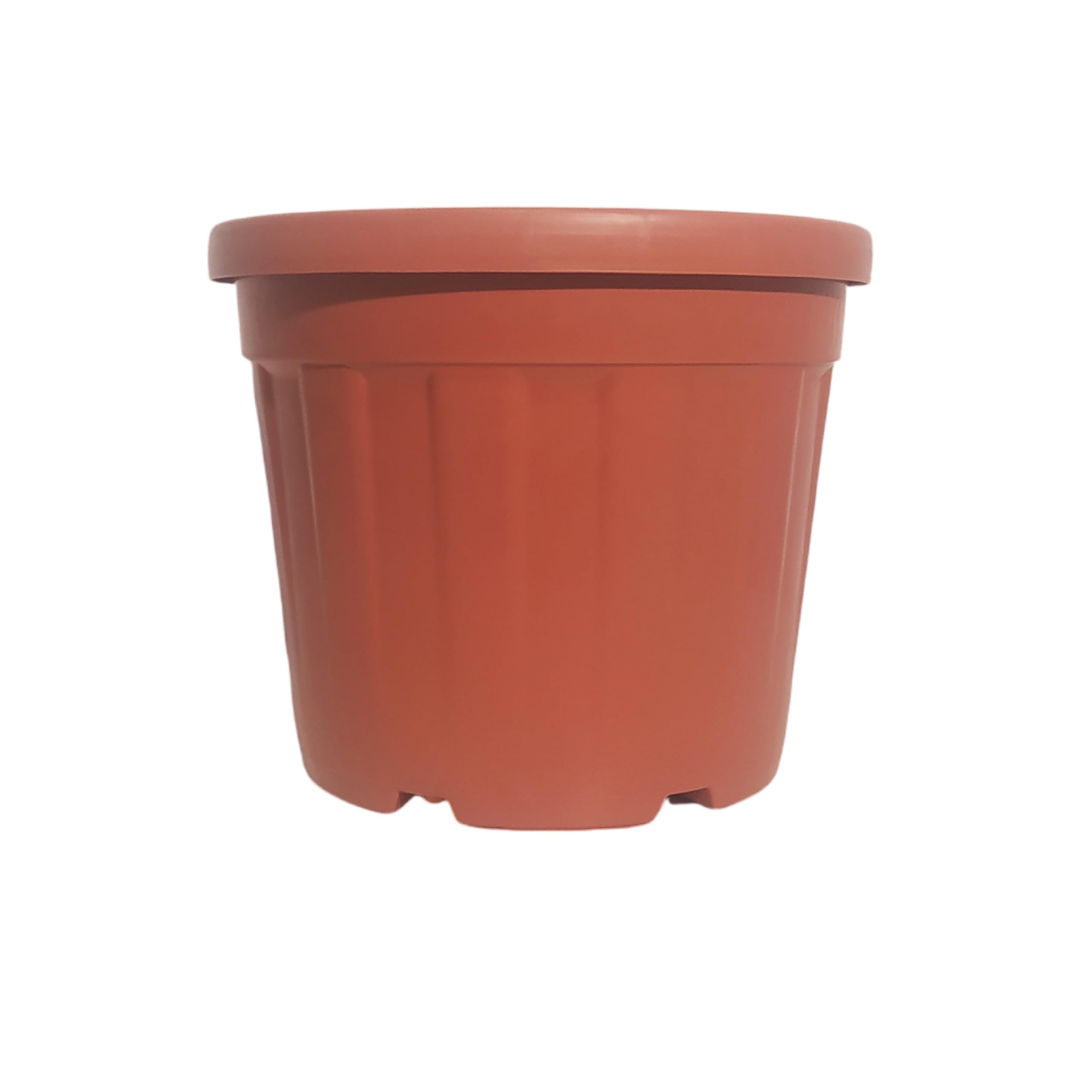 NG NICCOLAI VASO "COSMO" COLORE NERO O TERRACOTTA VARIE MISURE - PLASTICA RICICLATA E RICICLABILE - MADE IN ITALY (TERRACOTTA, 66/61x48(H) cm. - 110 LT)