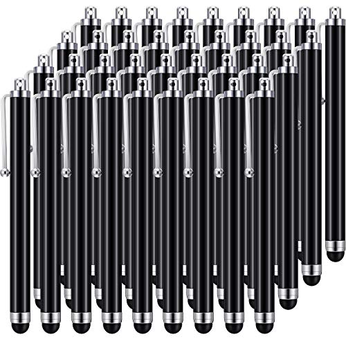 Outus Stylus Pen Set of 36 for Universal Capacitive Touch Screens Devices, Stylus Pens for Touch Screens Devices, Compatible with iPhone, iPad, Tablet (Black)