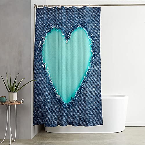 Rideau de douche anti moisissure en polyester imperméable 165x180