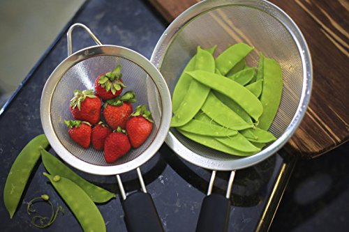 Livefresh Fine Mesh Strainer With Non Slip Handle. Premium Stainless Steel Strainer For Quinoa, Tea, Soup, Sifting, Baking, Straining - 5-1/2 Inch #TOP6