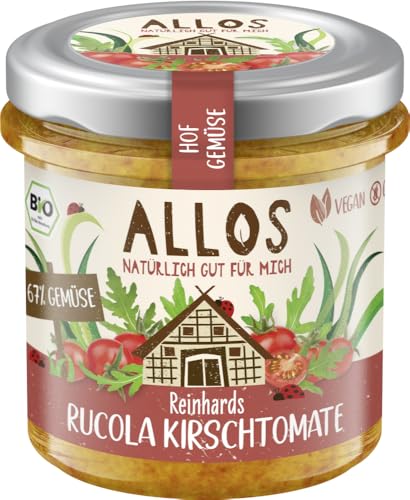 Pasta vegetal con tomates cherry y rúcula sin gluten Bio 135 g - Allos