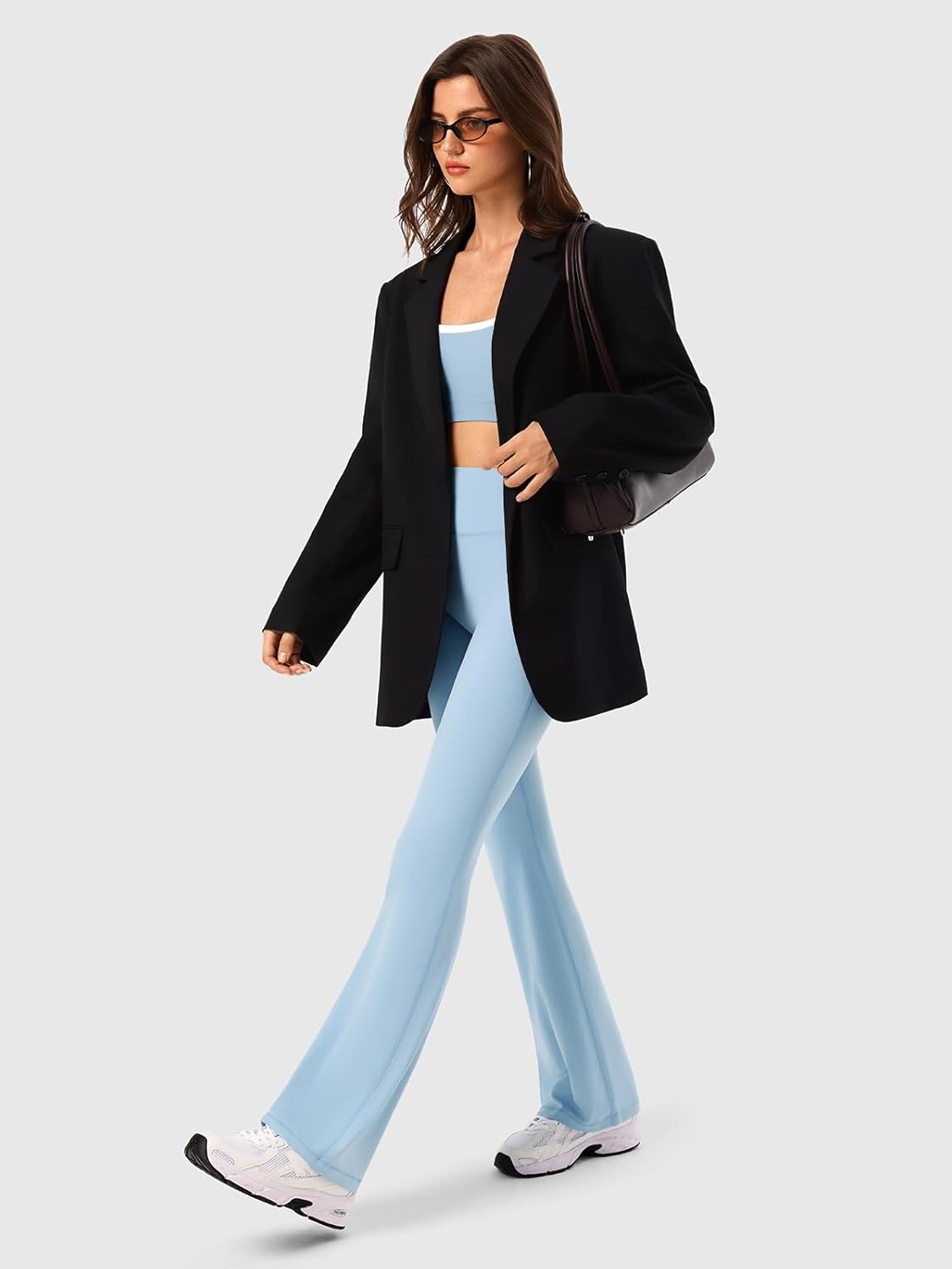 Butt Scrunch Flare Leggings for Women,Workout Seamless Yoga Pants Pilates Outifits,Bootcut High Waist Tummy Control - Image 6