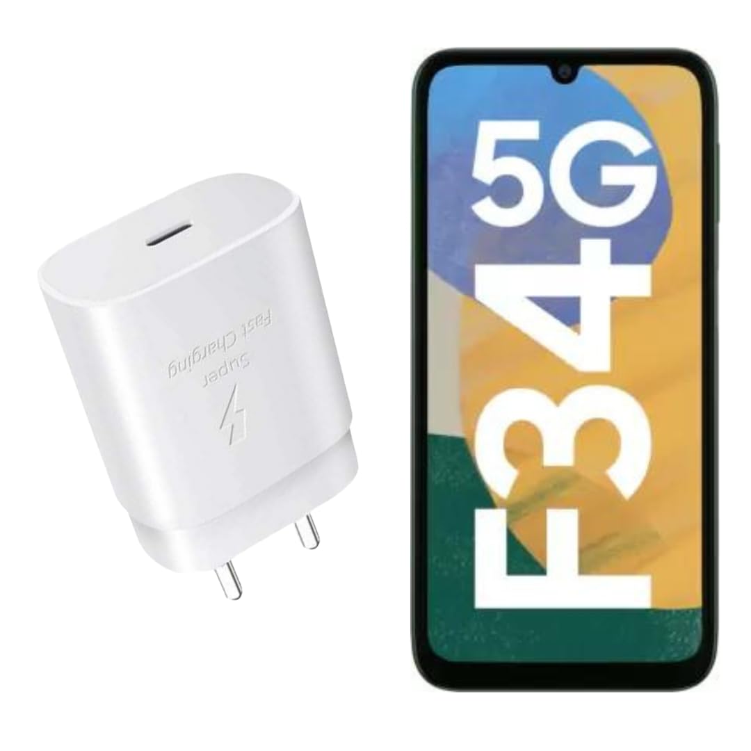 MAK 25W Charger for Samsung Galaxy F34 5G Type C Charger Adapter Compatible with Galaxy F34 Charger, 25 Watt USB Type C to C Pd Charging Adapter C Type, White (B0CN935KJ1) Amazon Price History, Amazon Price Tracker