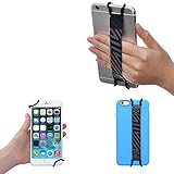 TFY iPhone スマートフォン用安全ハンドストラップ - iPhone 5/5(S) - 6/6S (Plus) - 7 / 7 Plus/SE - Galaxy S4 / S5 / S7 / S7 Edge - Galaxy Note 2 / 3 / 4 - Nexus 5 / 6 - HUWWEI Mate 9 (ブラック)