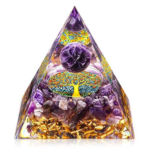 Pietra di Cristallo Piramide orgonica e tormalina