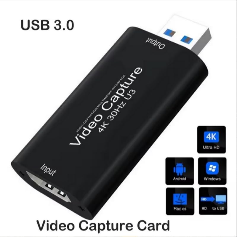 4K Video Capture Card MS2130 True USB 3.0 Game Recording Box 1080p 60fps Live Streaming