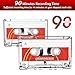 Blank Dictating Audio Cassette Tapes, Low Noise High Output - 90 Minute Recording Time for Lectures, Study, Music, Everyday Voice Recording (Pack of 5)