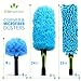 EVERSPROUT Duster 3-Pack | Hand-Packaged Cobweb Duster, Microfiber Feather Duster, Flexible Ceiling Fan Duster | Fits Standard 3/4 Inch Threaded Poles (Pole Sold Separately) (Medium-Stiff Bristles)