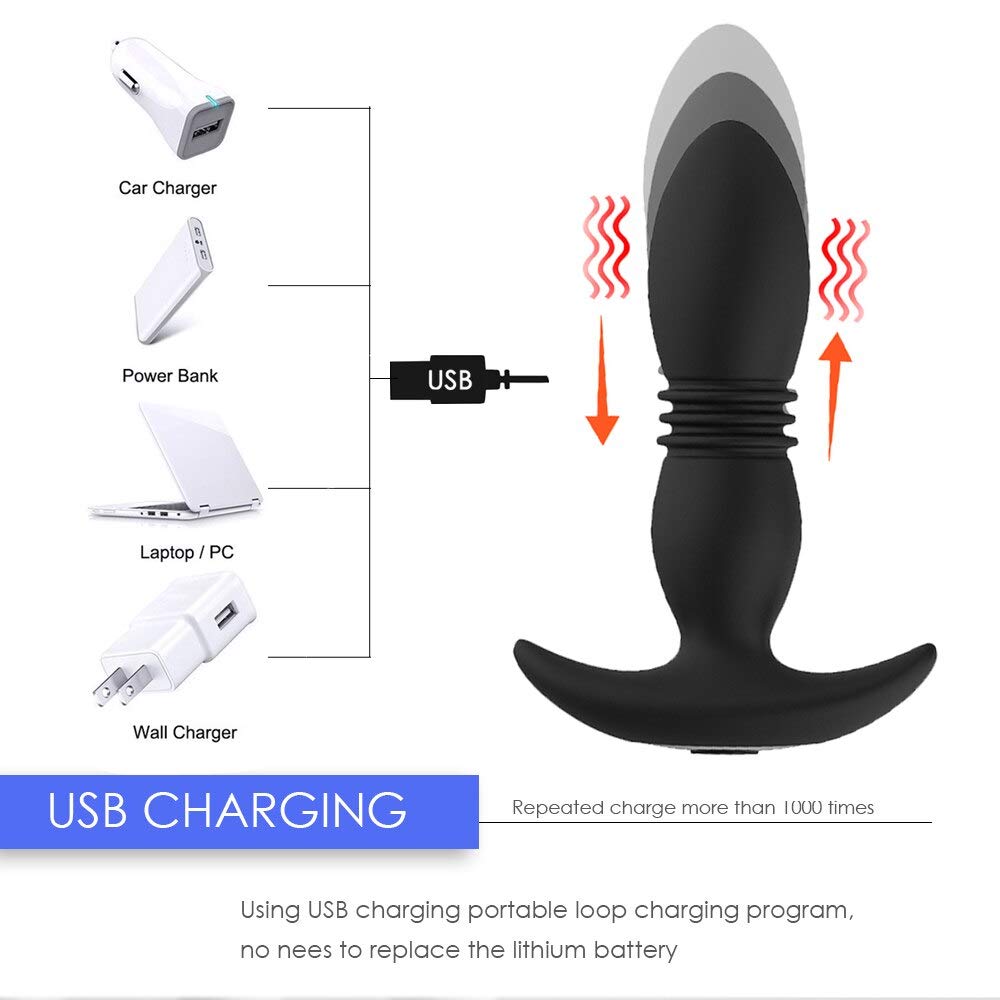 Amazon.com: Anal Butt Plug Vibrador Anal Control Remoto Inalámbrico  Empujando Anal Butt Plug Consolador Vibrador Masajeador de próstata Juguete  sexual : Salud y Hogar