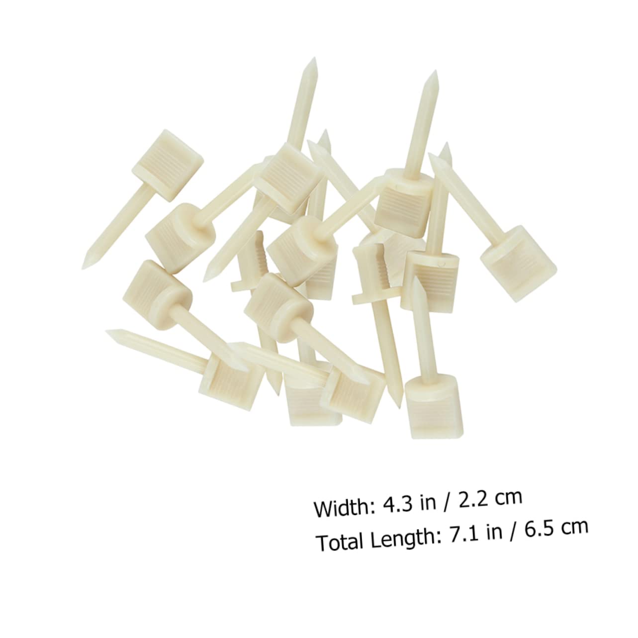 Gogogmee Set of 20 Archery Pins Nylon Target Nails for Archery Targets Accessories Easy Fixing