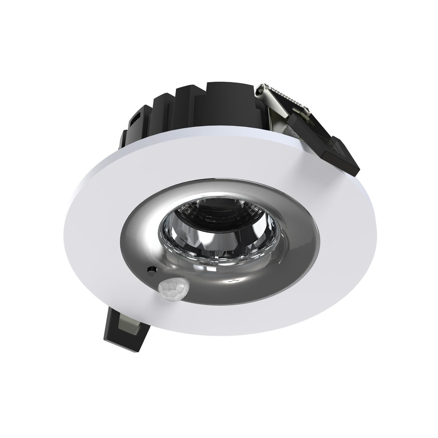 Sincelight 2700K ( Warm White ) Pir Motion Sensor Led Downlight, 12W Recessed Ceiling Spotlight For Φ75mm Holes, Automatic On/Off, Movement Activated For Hallway,Front Door,Bathroom, 2700K Warm White, Pack Of 1