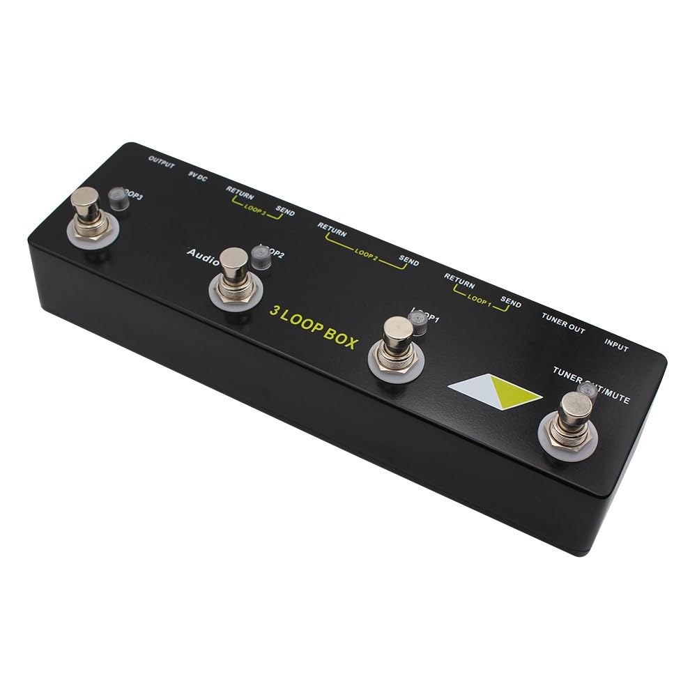 EXECUTIVE SOUND ループスイッチャー 3ループ入出力 Amazon | Audio 3 LOOP BOX ギターエフェクター ループスイッチャー 3