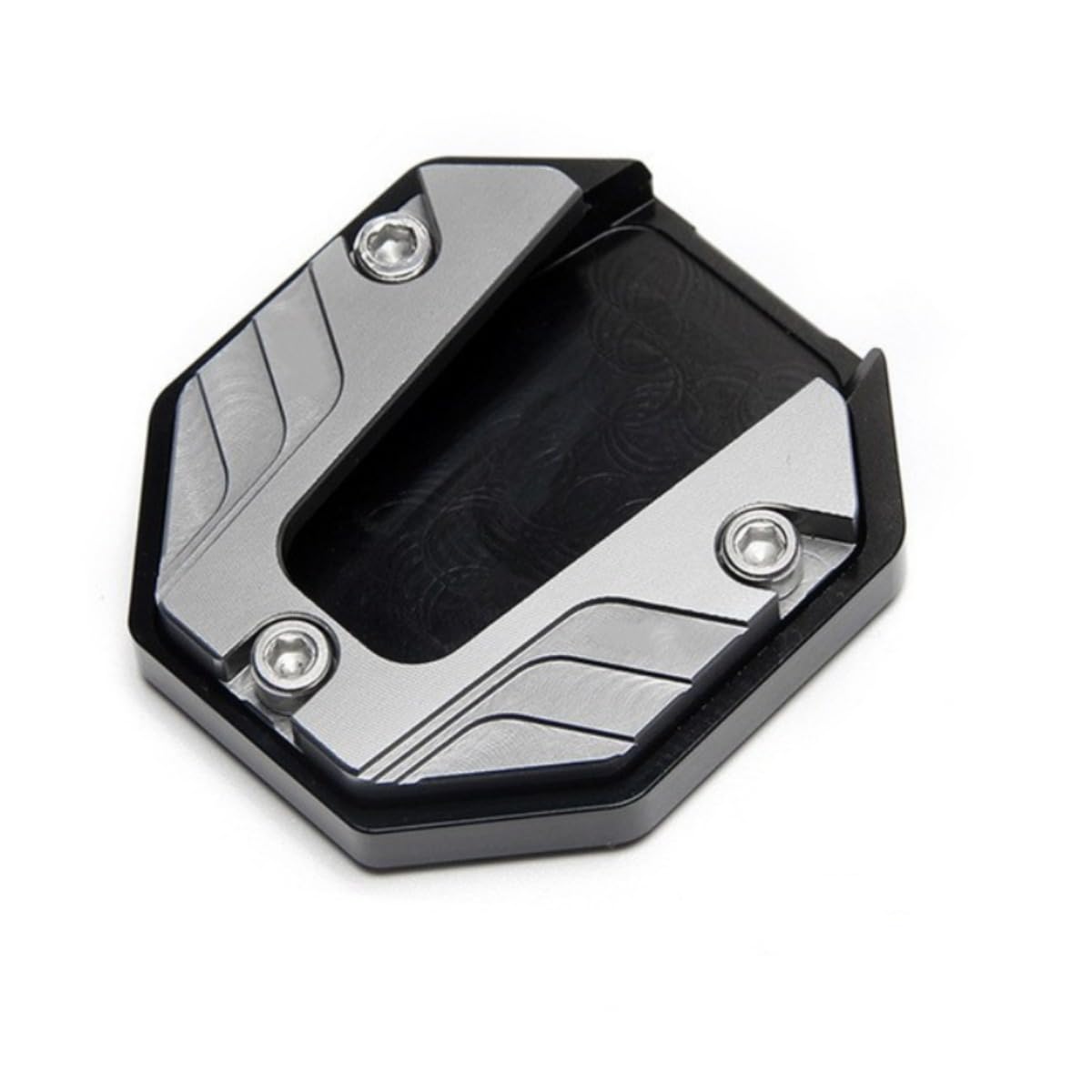Extension Pour Béquille Latérale De Moto – Plaque D’élargissement En Aluminium CNC Noir – Universelle Et Antidérapante - 5