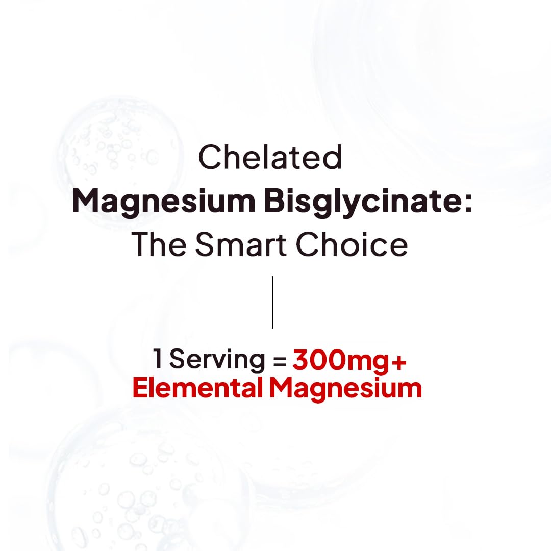 Miduty Chelated Magnesium Bisglycinate (Glycinate) | 1500mg Supplement for Sleep, Stress Relief, Muscle Recovery & Muscle Cramps | 300mg Elemental Magnesium | High Absorption with Vitamin B6 | 60 Veg Capsules — Amazon image 9