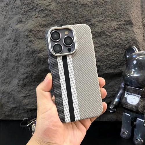 Coque fibre de carbone iPhone 15 Pro Max antichoc et compatible chargement sans fil