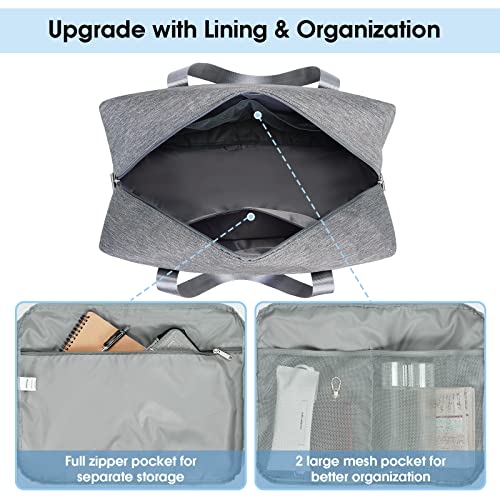 Narwey For Spirit Airlines Personal Item Bag 18X14X8 Foldable Travel Duffel Bag Underseat Carry On Luggage For Women And Men 30L thumb #2