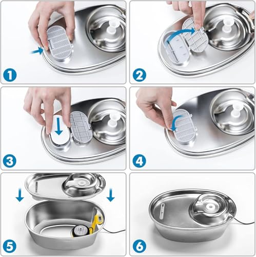 Filtro para fuentes de agua para gatos WOPET miniatura 6