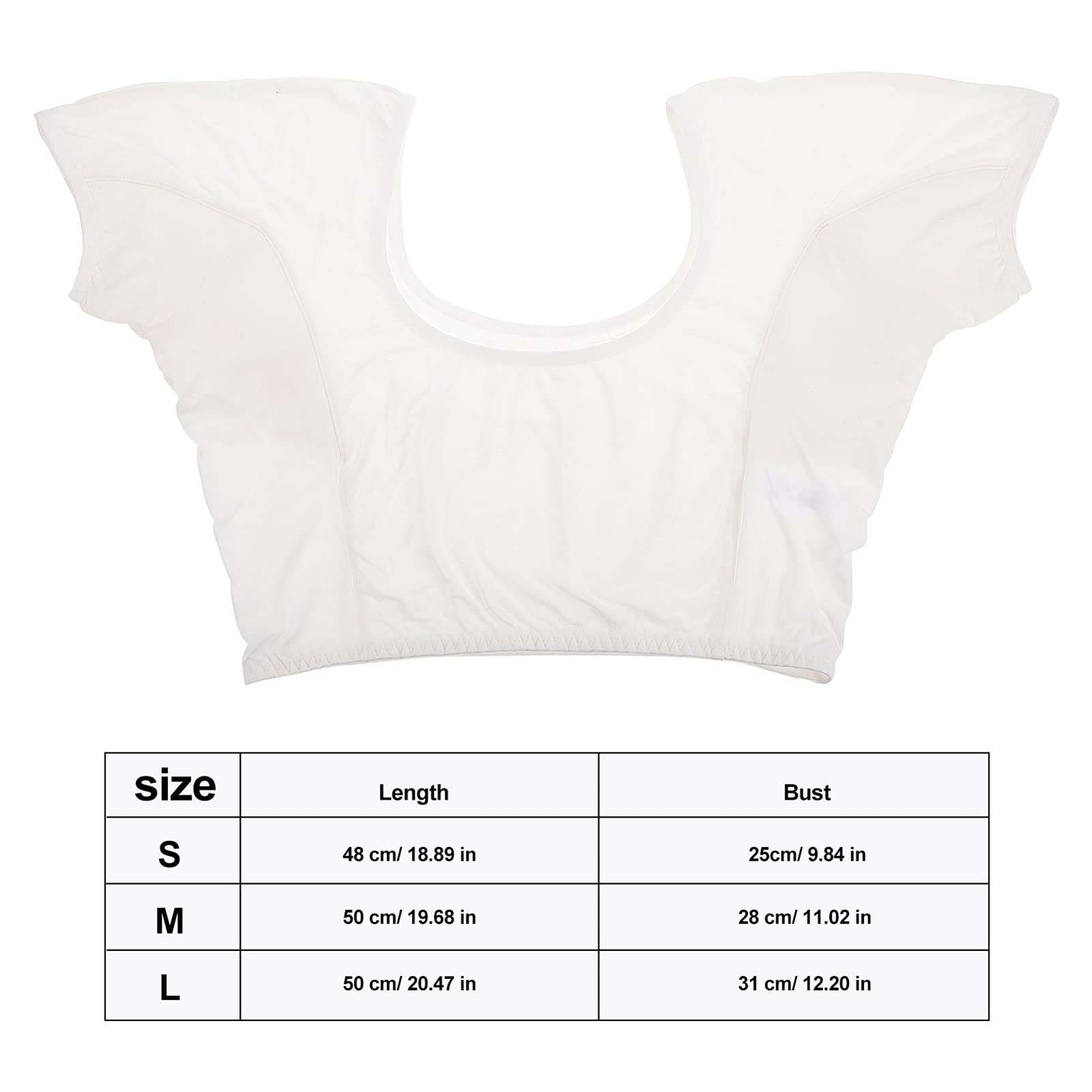 Amosfun Sous-vêtements de sudation - Gilet respirant et lavable - En coton - Résistant à la transpiration - Taille S