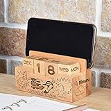 転生したらスライムだった件 木サイコロ型万年カレンダー 兼 スマホスタンド