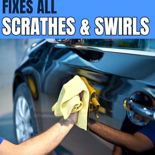 Image of EcoShield Car Scratch Removal 200ml With Microfiber Cloth | Safe For All Color Vehicle | Removes Minor To Mid Level Scratches & Swirl | Car Scratch Remover With Paint-Safe Formula | Rubbing Compound