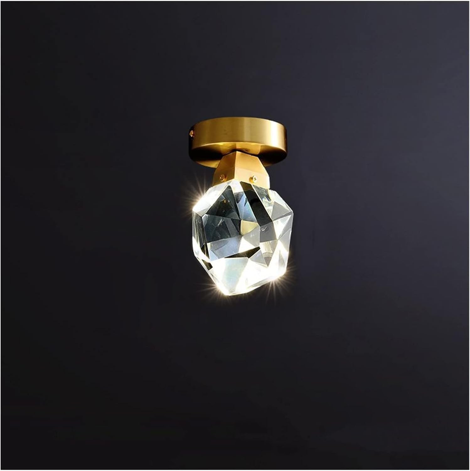 FZQSXAZU Modern Crystal Ceiling Lights LED Pendant Lamp Compatible with Living Room Bedroom Cloakroom Corridor Indoor Light Fixtures,Chandelier