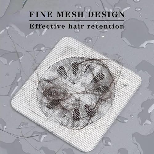 40Pcs Desechable Rejilla Desague Ducha Floor Drain Sticker, Atrapapelos Ducha de la Ducha para Evitar que los Desagües Obstruidos, para Accesorios de Baño, Esenciales para la Cocina, Fregadero, Bañera - imagen 2