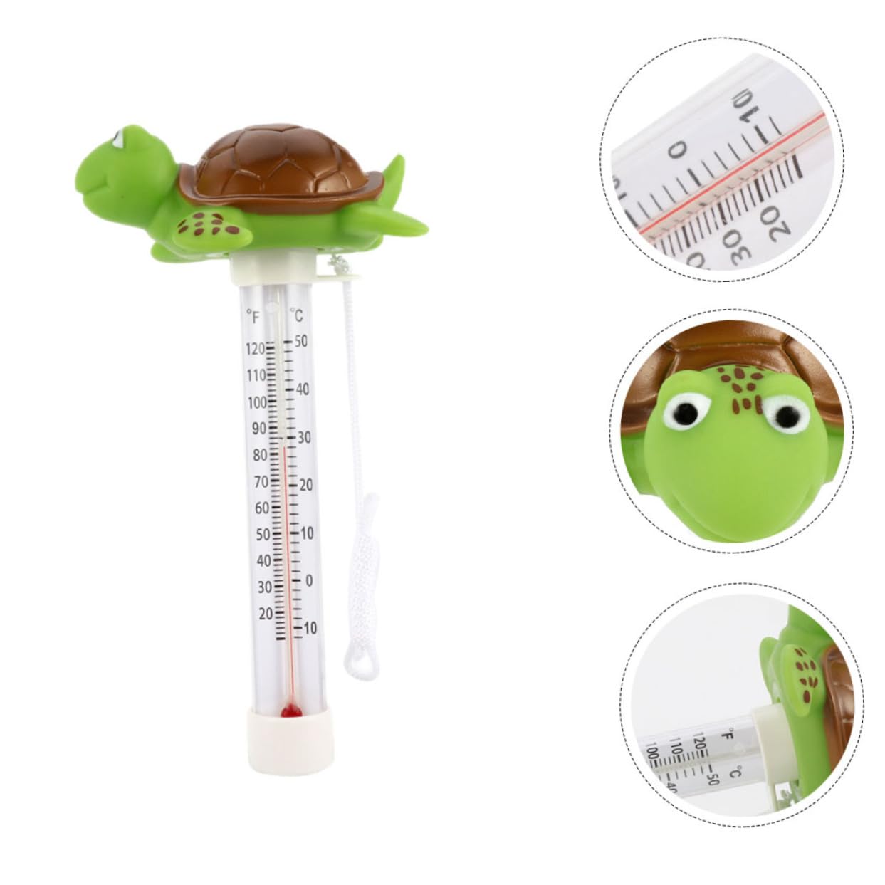 BESPORTBLE 5stücke Floating Pool Thermometer Für Schwimmbäder Und Spas Präziser Wasserthermometer Mit Fahrenheit Und Celsius Anzeige Langlebig Für Teiche Und Aquarien
