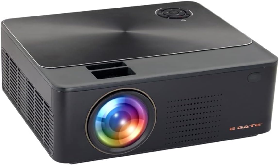 E Gate O9 Pro Gold, Complete Home Cinema Combo | Dual OS 4K Projector (Android+FTS) + 300W Dolby Soundbar with HDMI ARC | 100% Dust Proof, 1800 ANSI, Automatic, Native1080p, 2 HDMI with ARC, 2GB+32GB