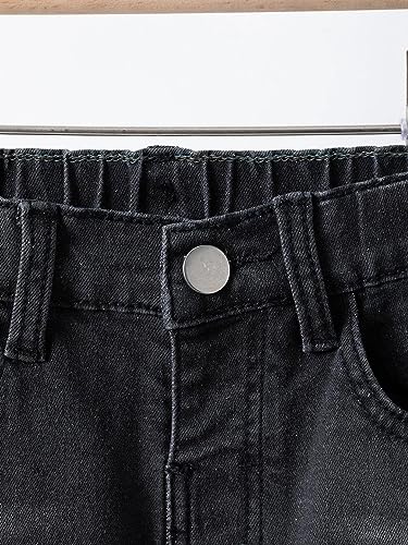 Image of KOTTY Boys Jeans - Regular to Slim Fit,Elastic Waistband,Mid Rise,Straight or Tapered Leg,Stretchable Denim