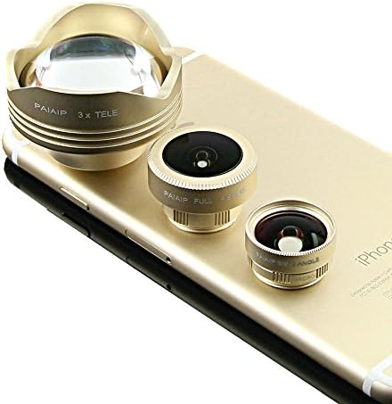 Ultra HD Professional Phone Lens Kit 4 in 1 180 Fisheye Lens + 0.63x Wide Angle Lens + 15x Macro Lens + 3x Telephoto with Clips for Iphone 5S SE 6 6S Plus Samsung S6 S7 Edge image 2