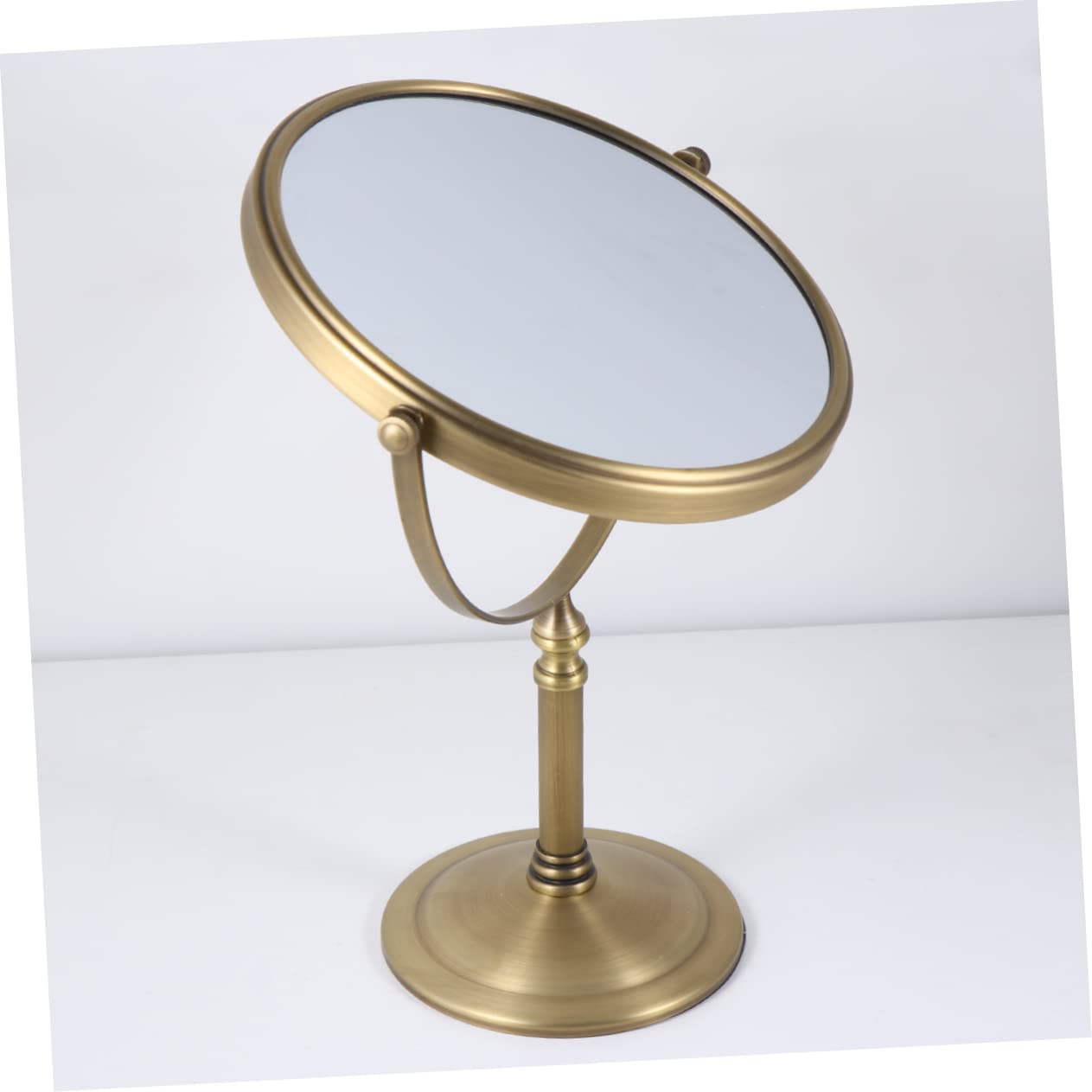 Housoutil Espejo De Maquillaje De Mesa De Doble Cara 1 Unidad 6 Pulgadas 3X Aumento para Mujer Uso Tocador Base Antideslizante