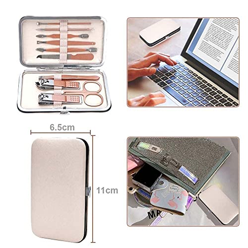 ARDAKI Manicure Kit Nail Clipper, Manicure Pedicure Kit Stainless Steel Nail Scissors Grooming Kit, Nail Cleaning Knife, Acne Needle, Blackhead Nail Cutter Set (10 in 1 Manicure... - Image 7