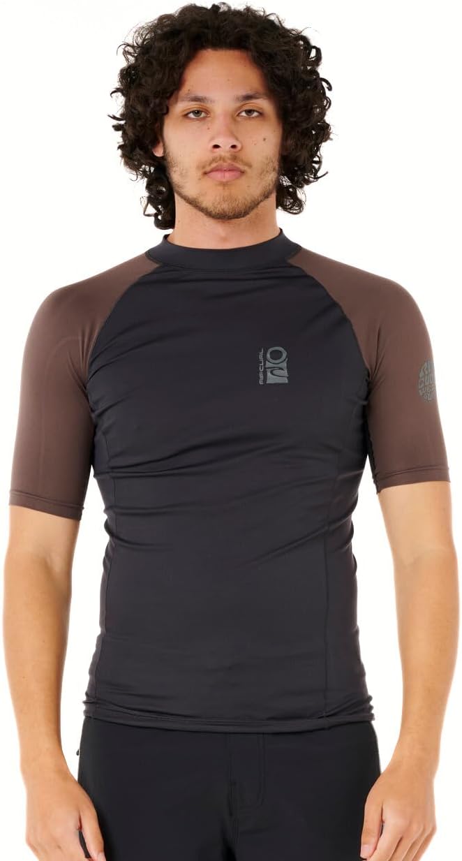 Rip Curl Men's Search UPF 50 Performance Short Sleeve Rashguard