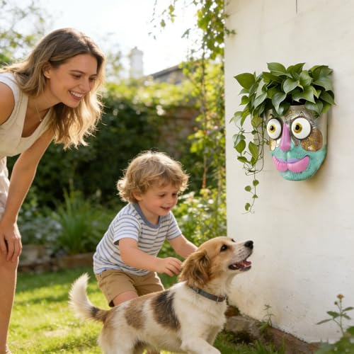 Pot de fleurs abstrait vase mural pour plantes succulentes