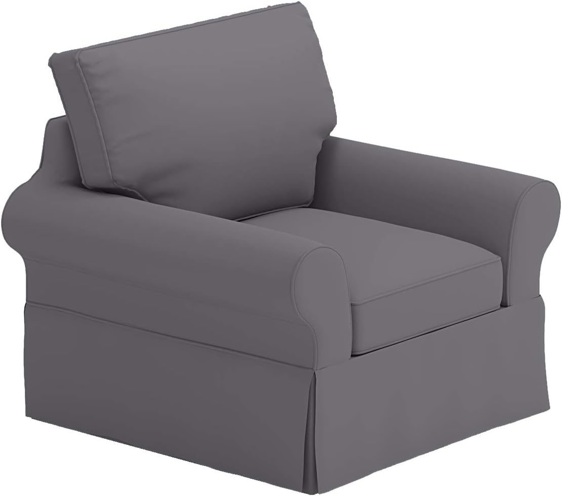Custom Slipcover ReplacementThe Chair Cover is Sofa It Fits Pottery Barn PB Basic Chair (39.5'' Wide, Not Grand Chair!) or Armchair